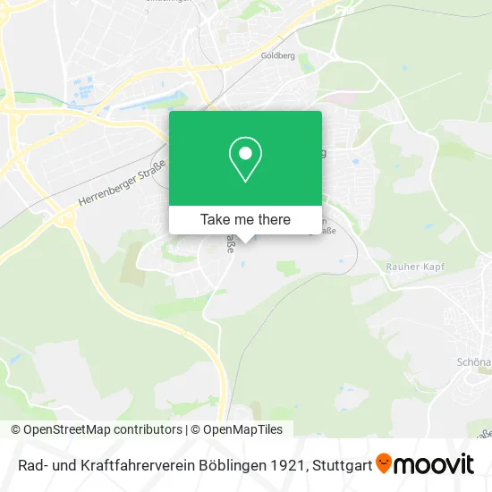 Карта Rad- und Kraftfahrerverein Böblingen 1921