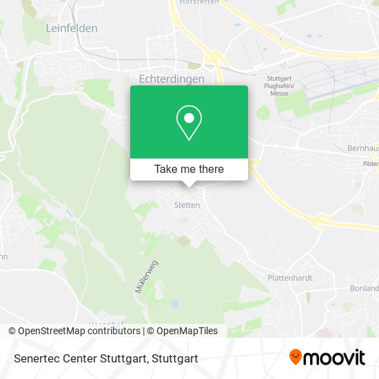 Senertec Center Stuttgart map