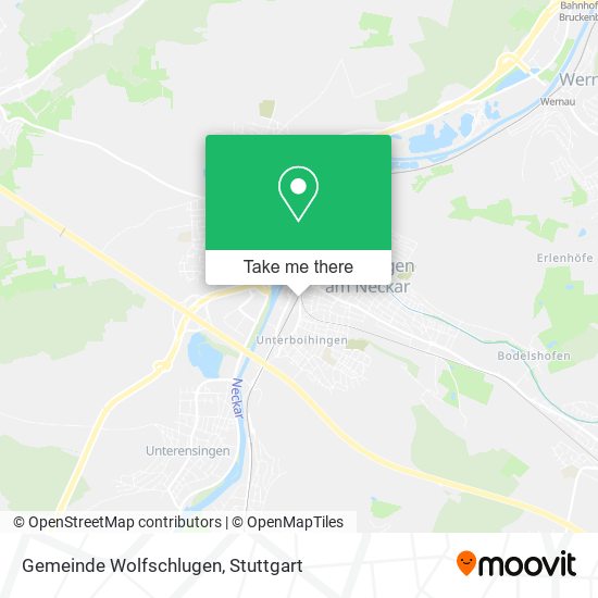 Gemeinde Wolfschlugen map