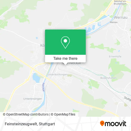Карта Feinsteinzeugwelt