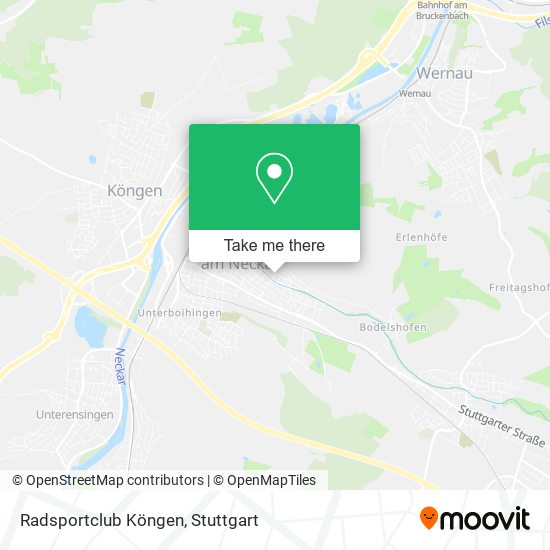 Radsportclub Köngen map