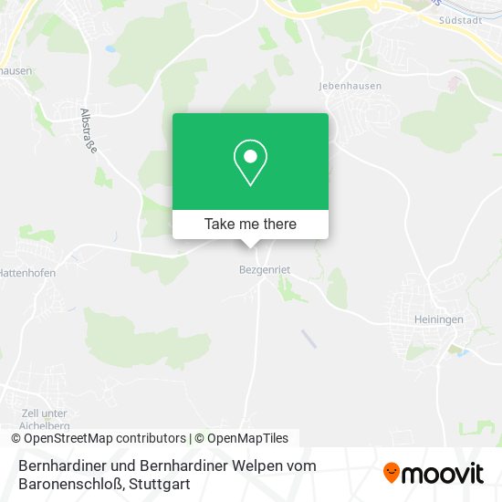 Bernhardiner und Bernhardiner Welpen vom Baronenschloß map