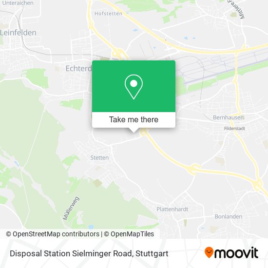 Disposal Station Sielminger Road map