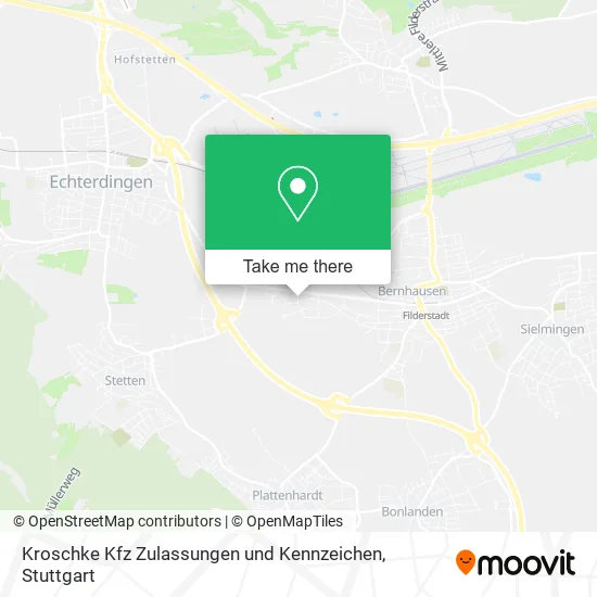 Карта Kroschke Kfz Zulassungen und Kennzeichen