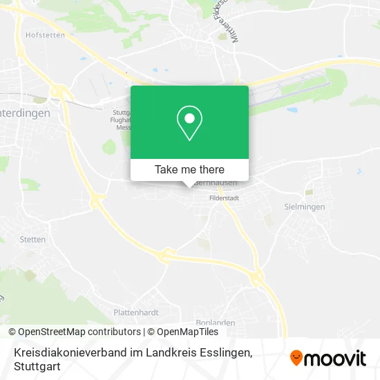 Карта Kreisdiakonieverband im Landkreis Esslingen