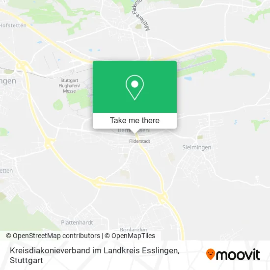 Карта Kreisdiakonieverband im Landkreis Esslingen
