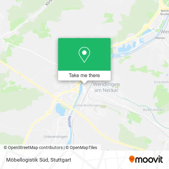 Карта Möbellogistik Süd
