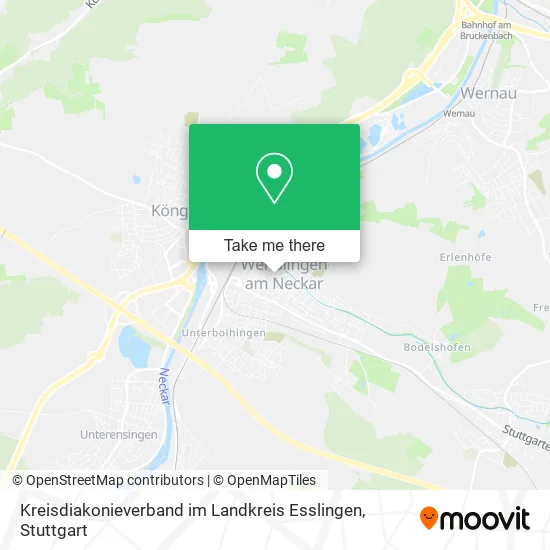 Карта Kreisdiakonieverband im Landkreis Esslingen