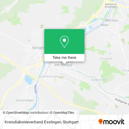 Карта Kreisdiakonieverband Esslingen