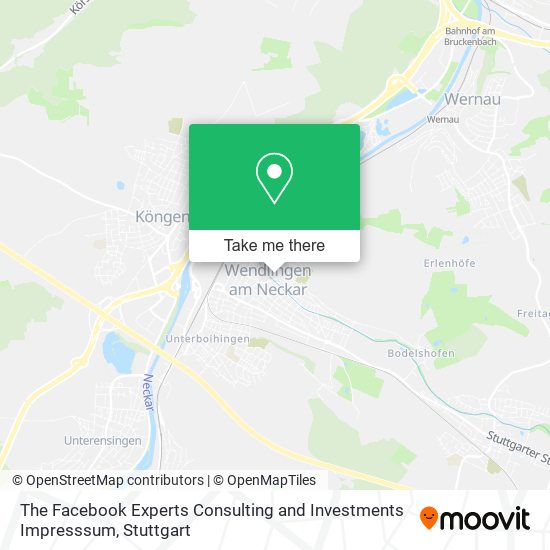 The Facebook Experts Consulting and Investments Impresssum map