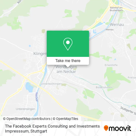 Карта The Facebook Experts Consulting and Investments Impresssum