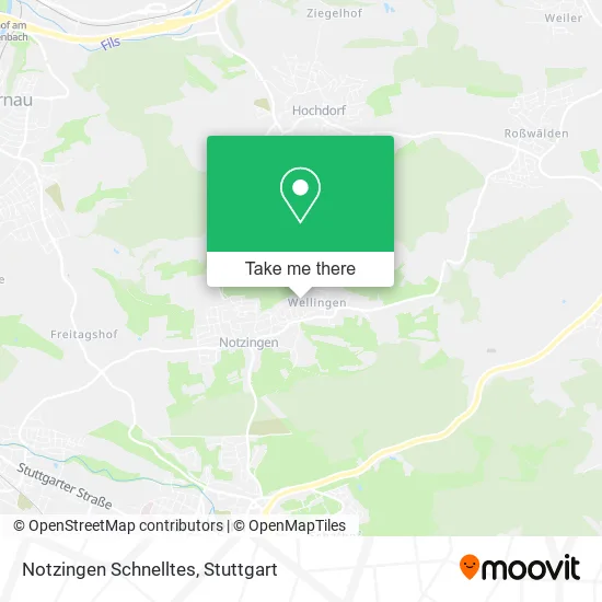 Карта Notzingen Schnelltes