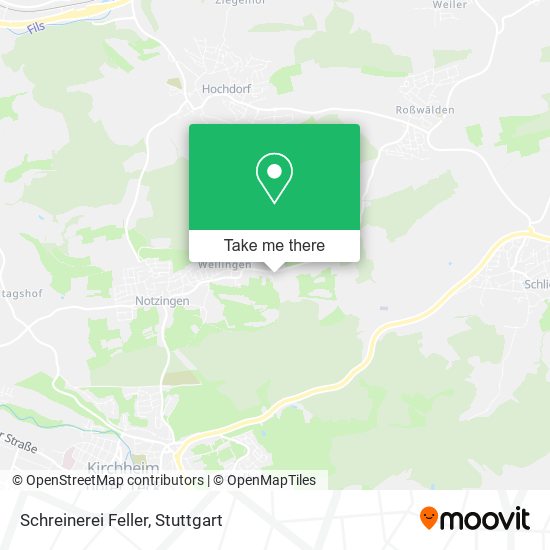 Schreinerei Feller map