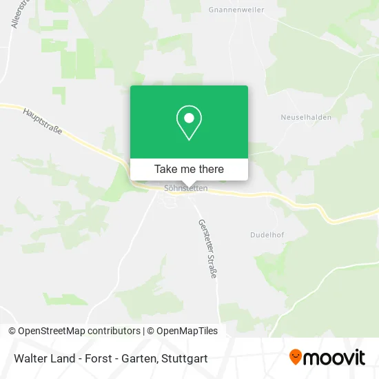 Карта Walter Land - Forst - Garten