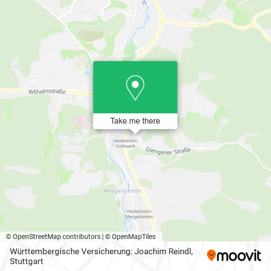 Карта Württembergische Versicherung: Joachim Reindl