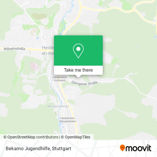 Bekamo Jugendhilfe map