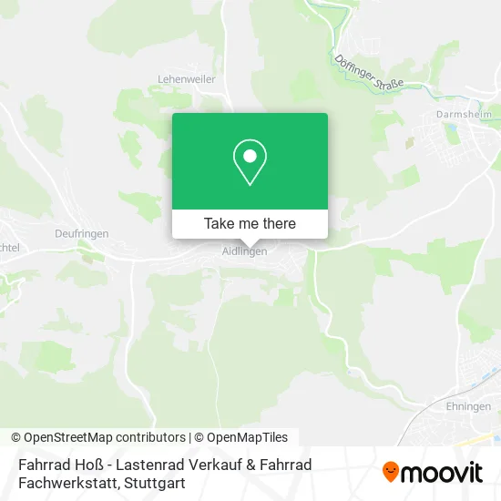 Карта Fahrrad Hoß - Lastenrad Verkauf & Fahrrad Fachwerkstatt