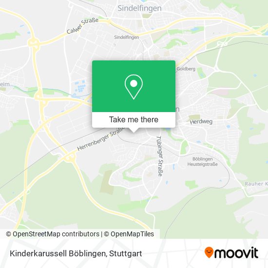 Карта Kinderkarussell Böblingen