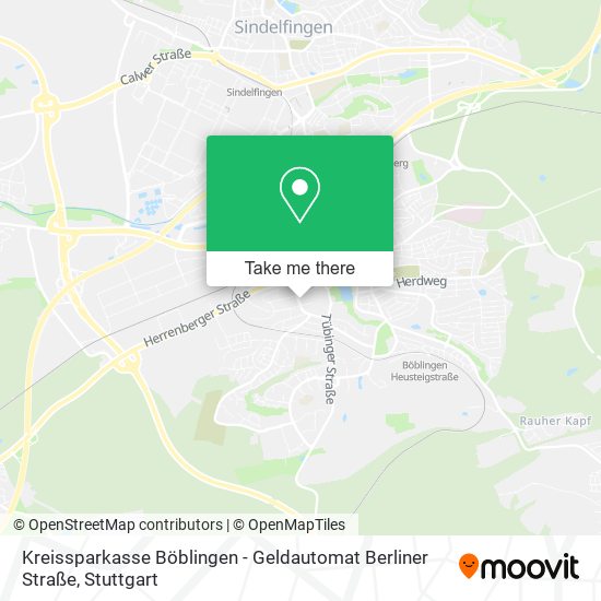 Kreissparkasse Böblingen - Geldautomat Berliner Straße map