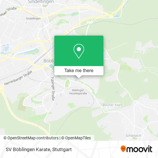 Карта SV Böblingen Karate