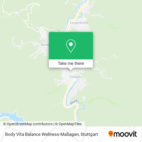Карта Body Vita Balance Wellness-Maßagen