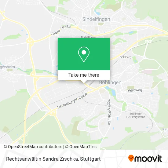 Карта Rechtsanwältin Sandra Zischka