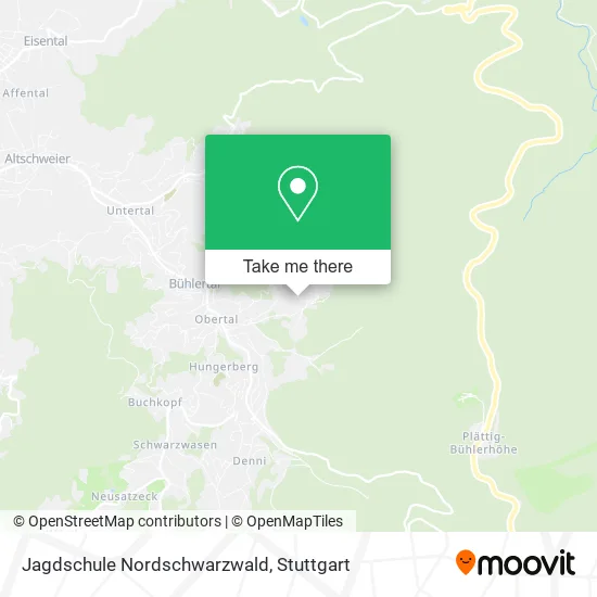 Карта Jagdschule Nordschwarzwald