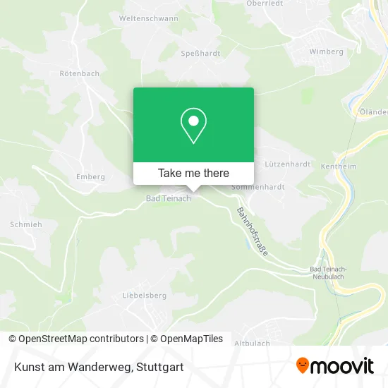 Карта Kunst am Wanderweg