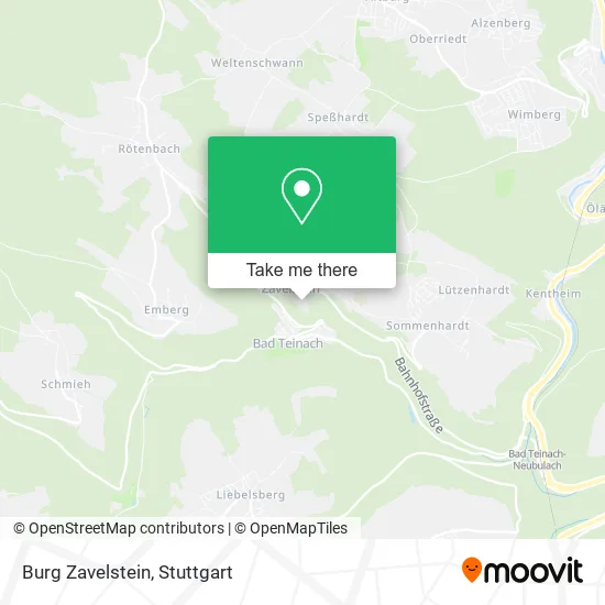 Карта Burg Zavelstein