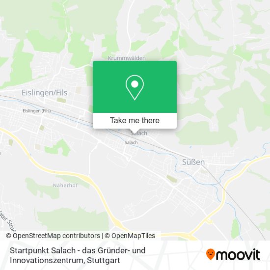 Startpunkt Salach - das Gründer- und Innovationszentrum map