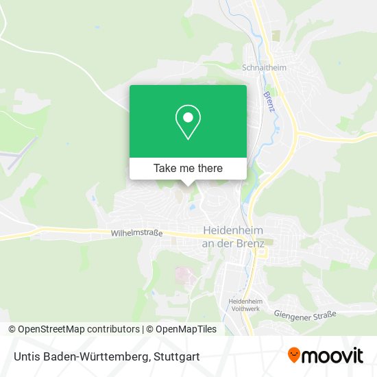 Untis Baden-Württemberg map
