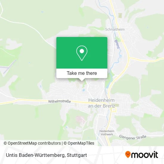 Карта Untis Baden-Württemberg