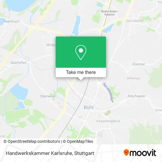 Карта Handwerkskammer Karlsruhe