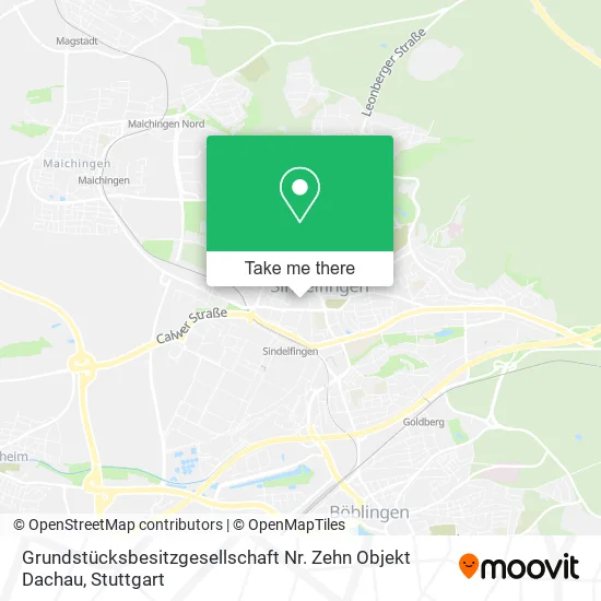 Карта Grundstücksbesitzgesellschaft Nr. Zehn Objekt Dachau