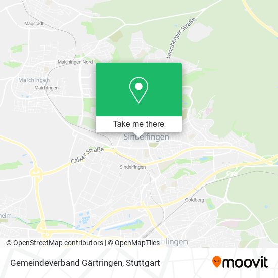 Карта Gemeindeverband Gärtringen