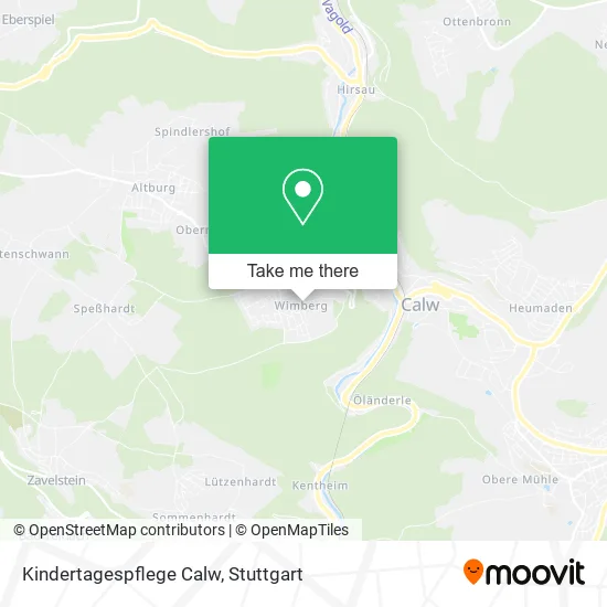 Карта Kindertagespflege Calw
