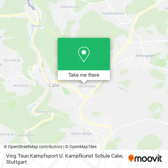 Карта Ving Tsun Kampfsport U. Kampfkunst Schule Calw