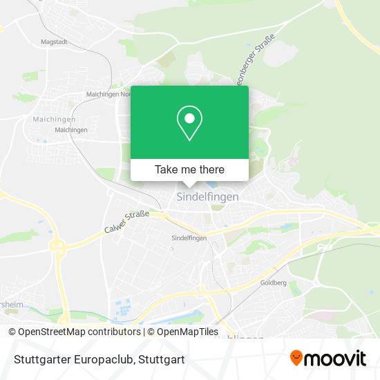 Stuttgarter Europaclub map