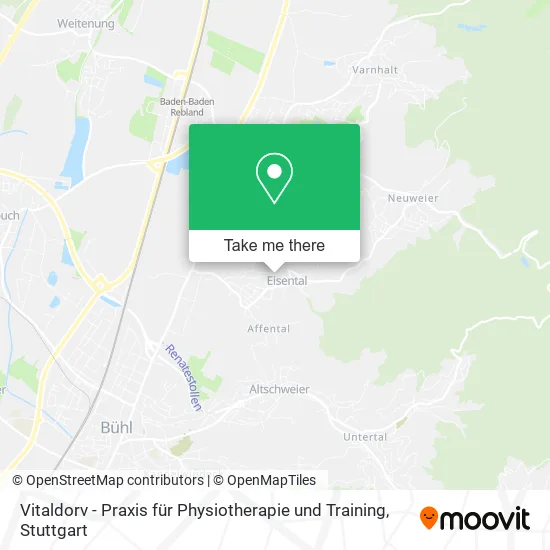 Карта Vitaldorv - Praxis für Physiotherapie und Training
