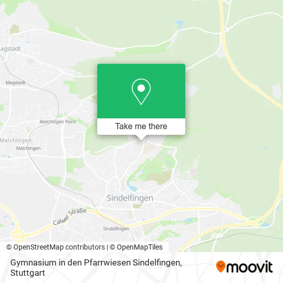 Карта Gymnasium in den Pfarrwiesen Sindelfingen