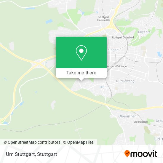 Um Stuttgart map