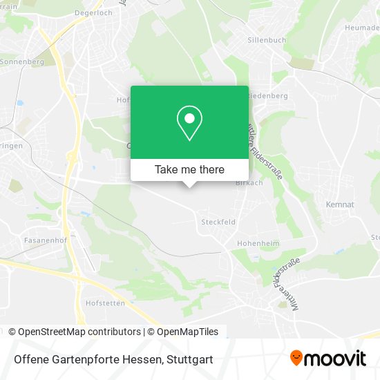 Карта Offene Gartenpforte Hessen