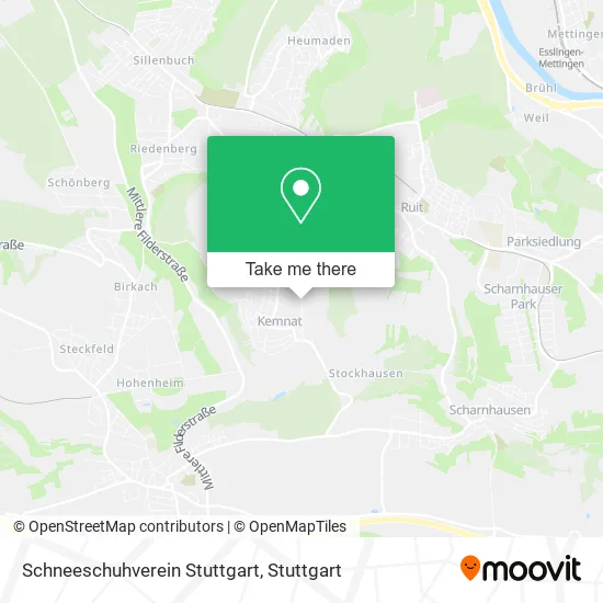 Карта Schneeschuhverein Stuttgart