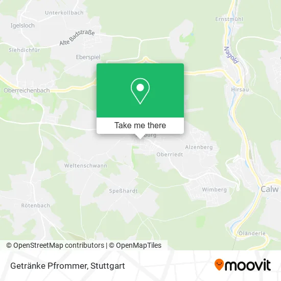 Карта Getränke Pfrommer