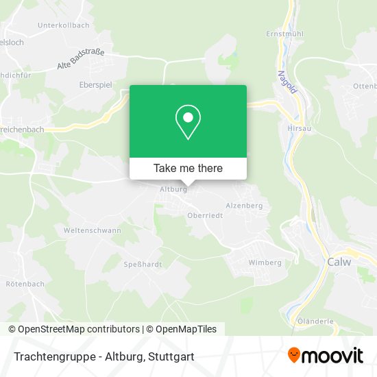 Карта Trachtengruppe - Altburg