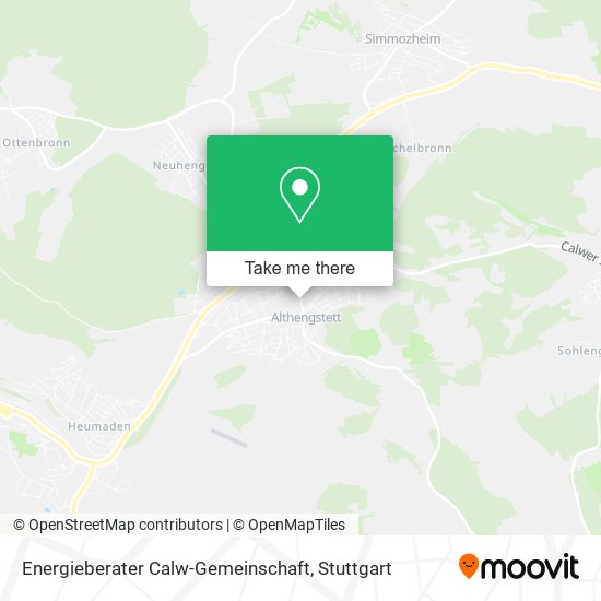 Energieberater Calw-Gemeinschaft map