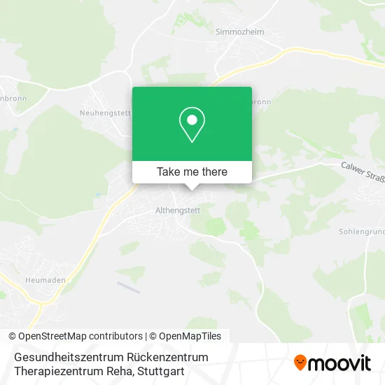 Карта Gesundheitszentrum Rückenzentrum Therapiezentrum Reha