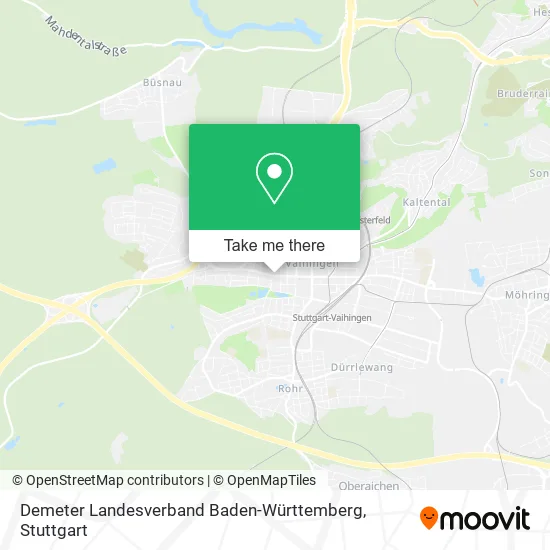 Карта Demeter Landesverband Baden-Württemberg