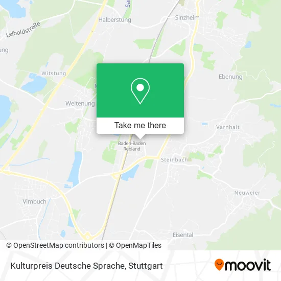 Карта Kulturpreis Deutsche Sprache