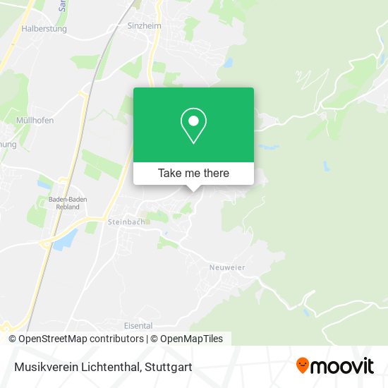 Musikverein Lichtenthal map